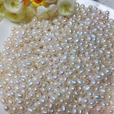 天然淡水珍珠散珠5MM小米珠 DIY手作與批發(fā)采購(gòu)的全能之選
